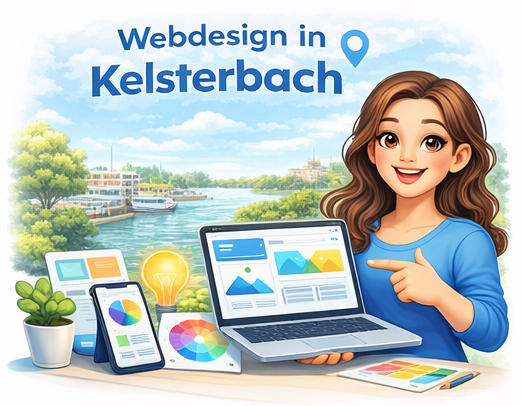 Webdesign Kelsterbach – Webdesignerin mit moderner Website